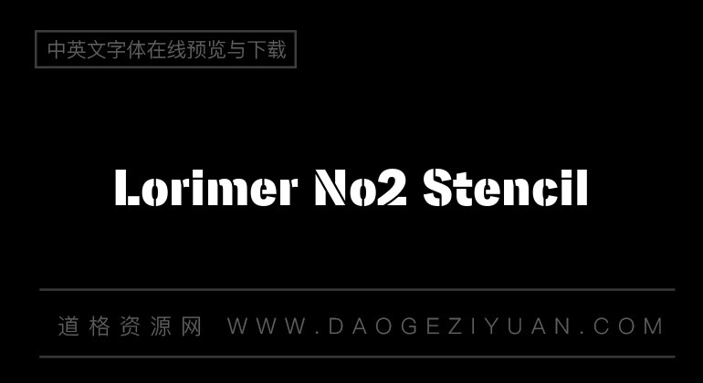 Lorimer No2 Stencil