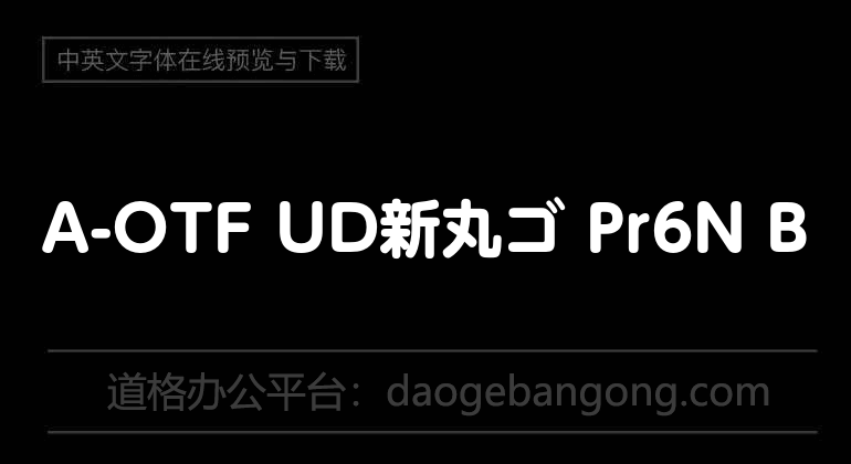 A-OTF UD新丸ゴ Pr6N B