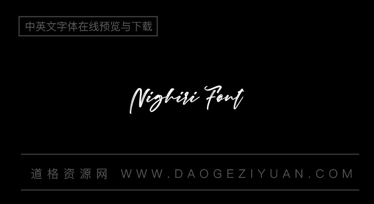 Nighiri Font