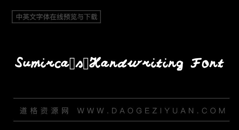 Sumirca_s_Handwriting Font