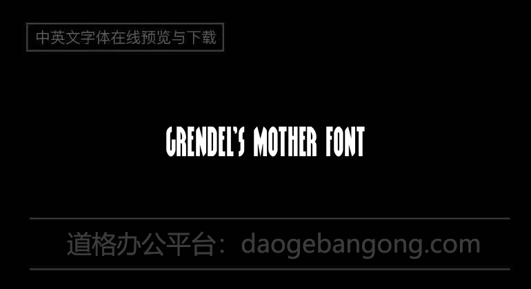 Grendel's Mother Font