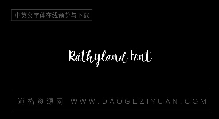 Rathyland Font