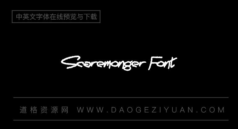 Scaremonger Font