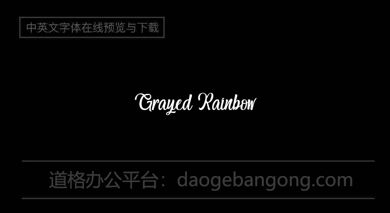 Grayed Rainbow