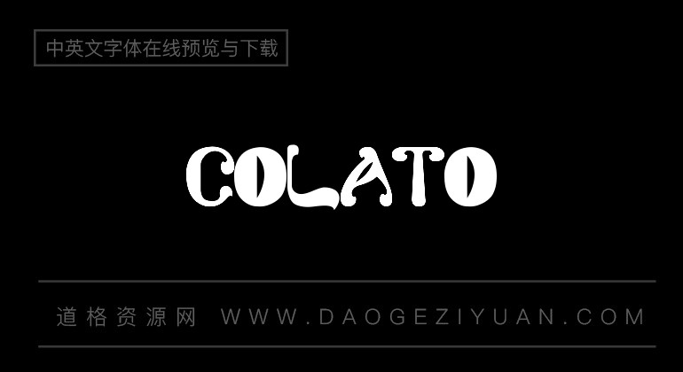 colato字体-英文字体免费字体下载在线转换-道格资源