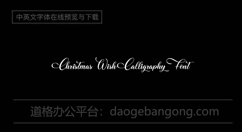 Christmas Wish Calligraphy Font