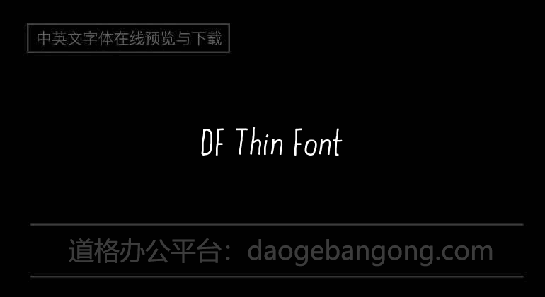 DF Thin Font