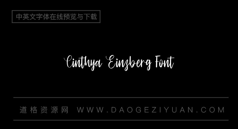 Cinthya Einzberg Font