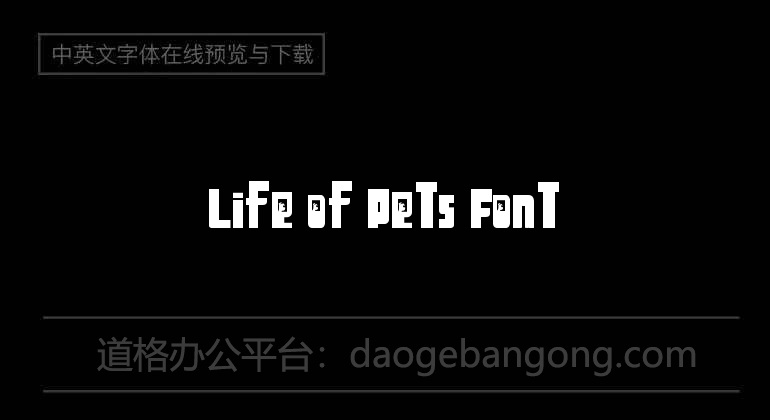 Life of Pets Font