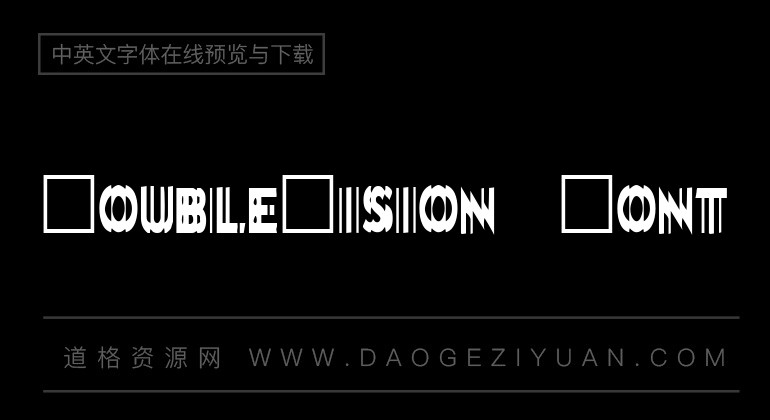 DoubleVision Font