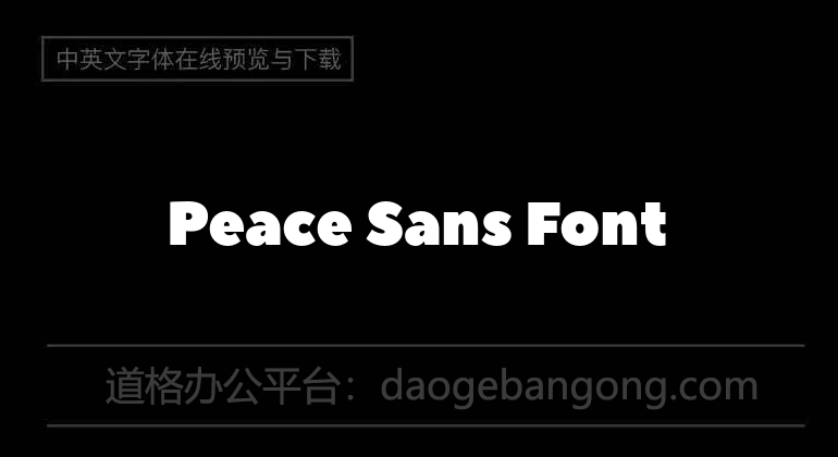 Peace Sans Font