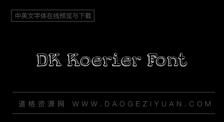 DK Koerier Font