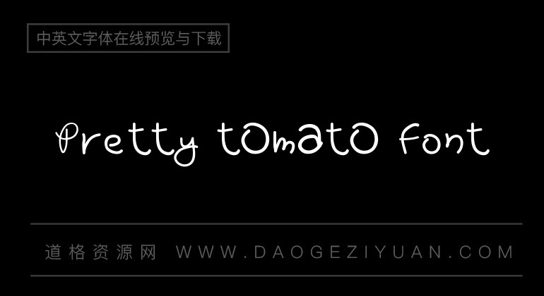 Pretty tOmAtO Font