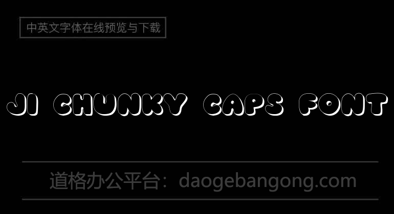 JI Chunky Caps Font