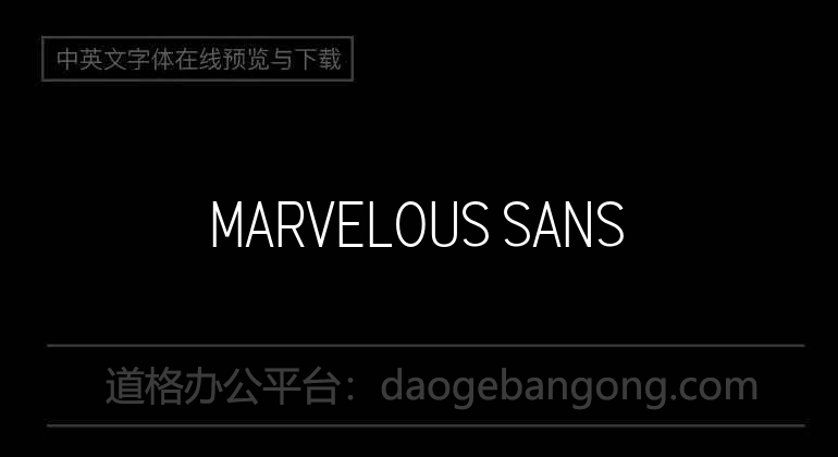 Marvelous Sans