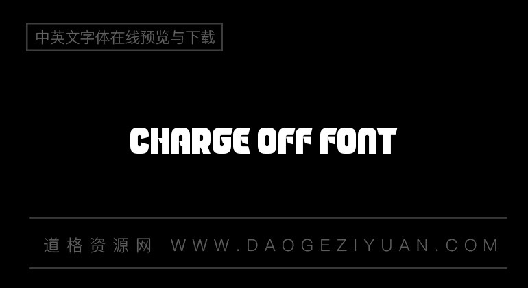 Charge Off Font