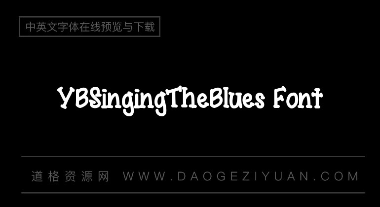 YBSingingTheBlues Font