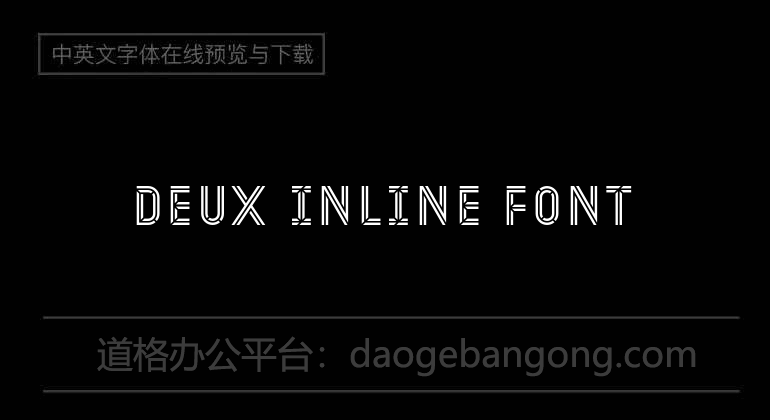 Deux inline Font