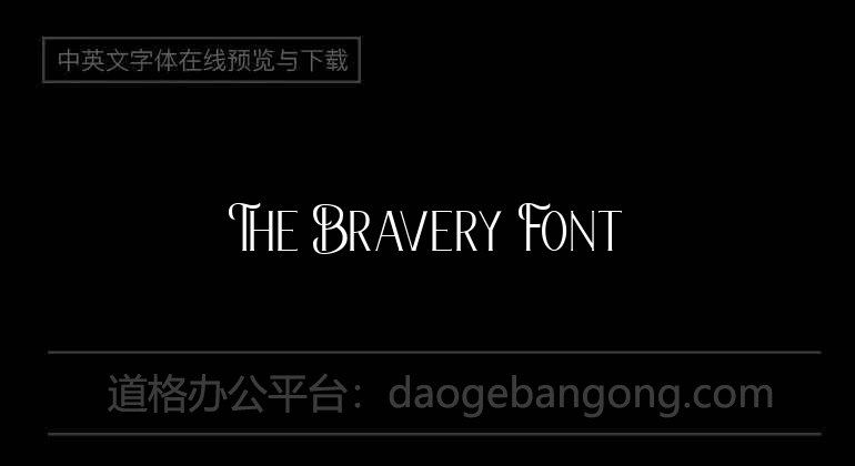 The Bravery Font