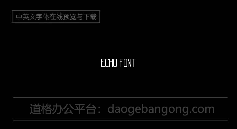 Echo Font