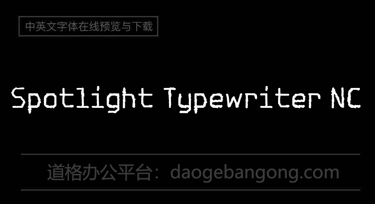 Spotlight Typewriter NC