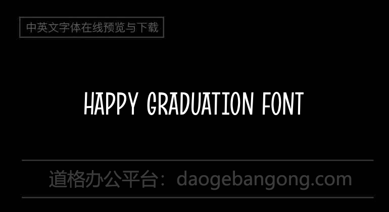 Happy Graduation Font