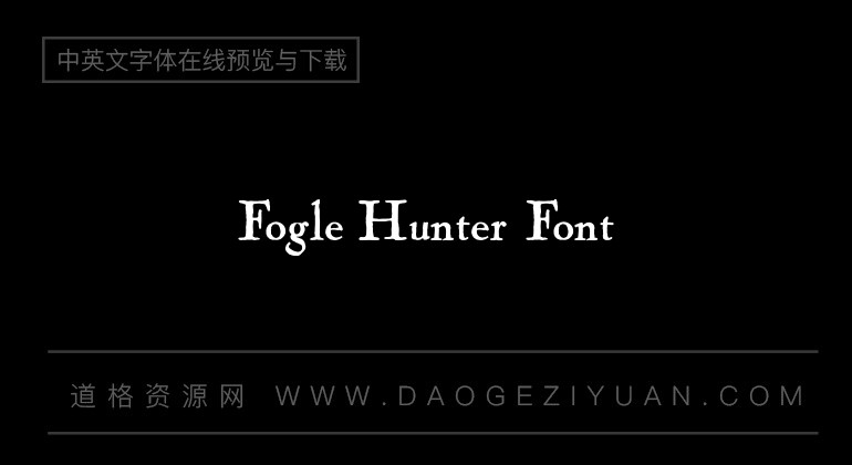Fogle Hunter Font