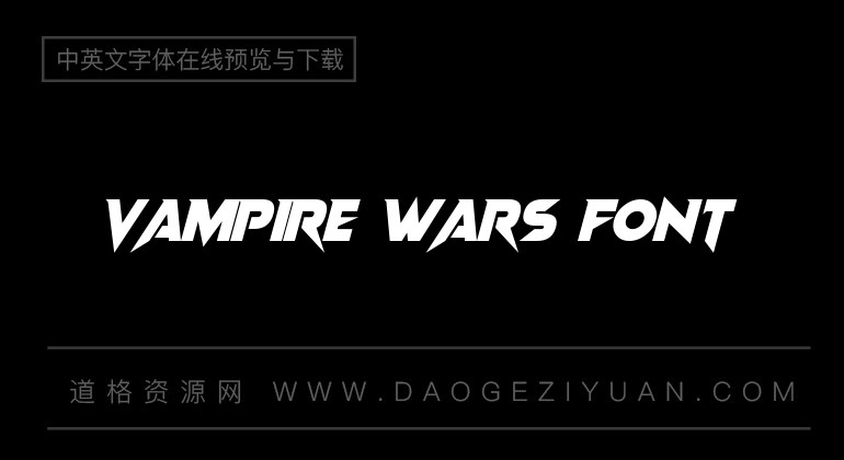 Vampire Wars Font