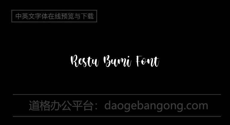 Restu Bumi Font