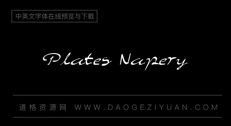 Plates Napery