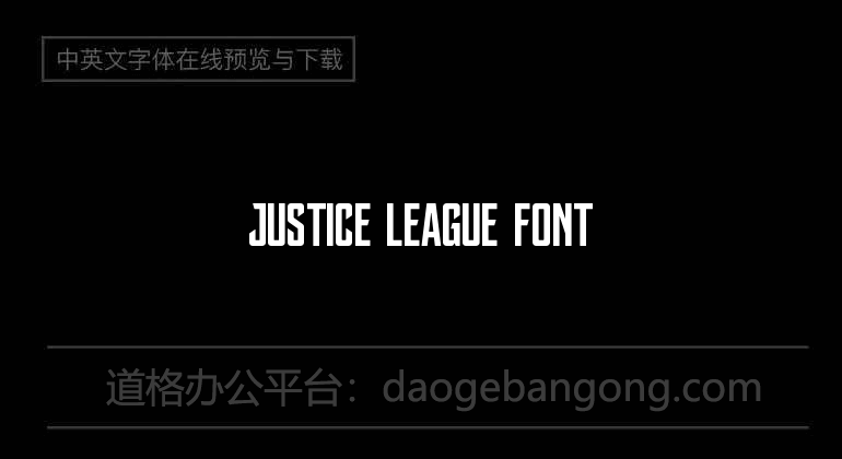 Justice League Font