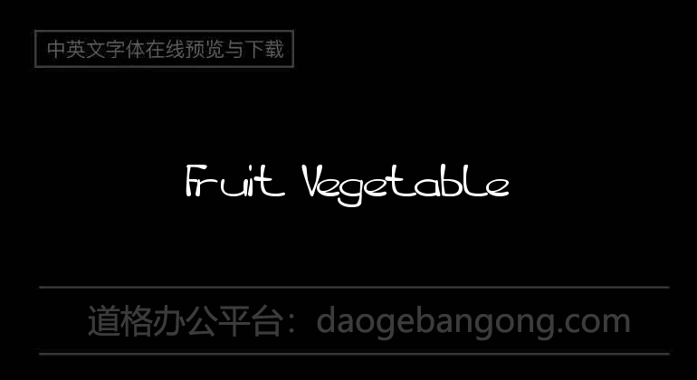 Fruit Vegetable