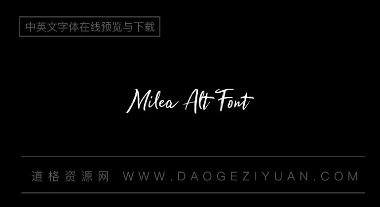 Milea Alt Font