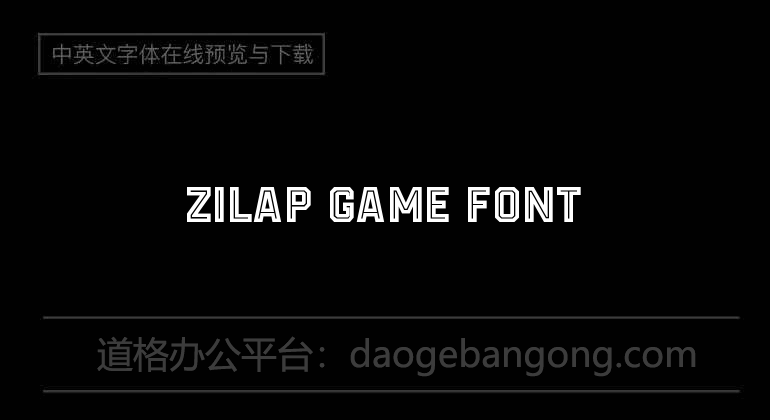 ZILAP GAME Font