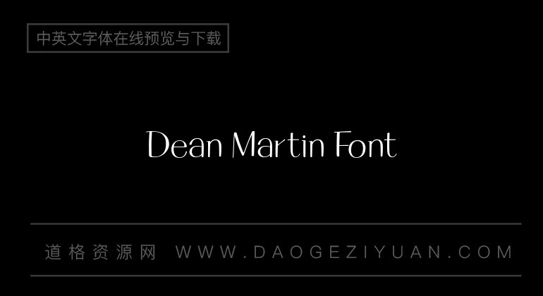 Dean Martin Font