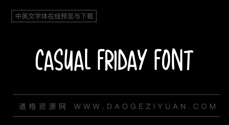 Casual Friday Font
