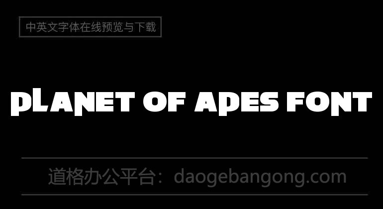 Planet of Apes Font