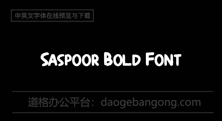 Saspoor Bold Font