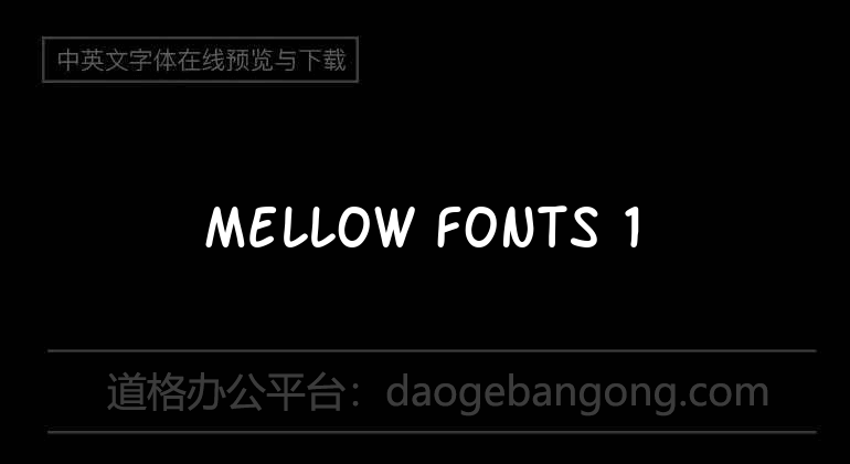 Mellow Fonts 1