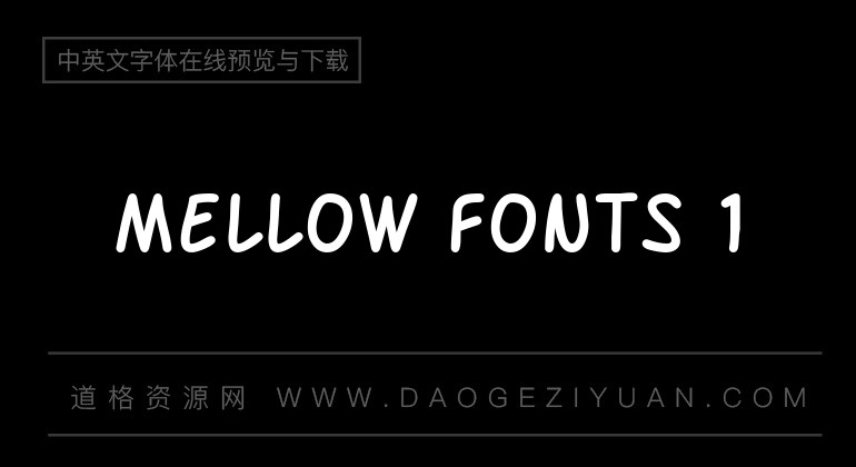 Mellow Fonts 1