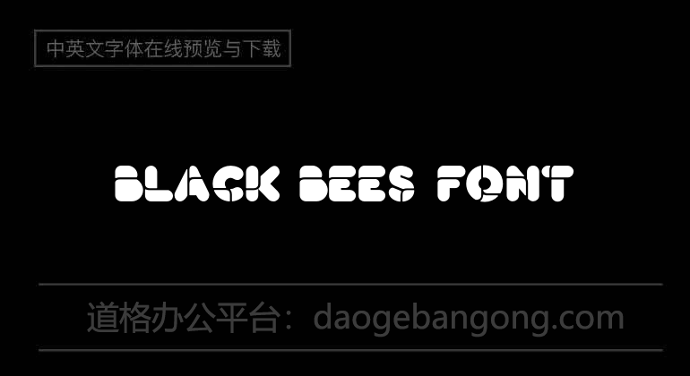 Black Bees Font