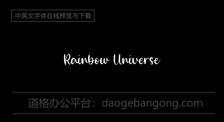 Rainbow Universe