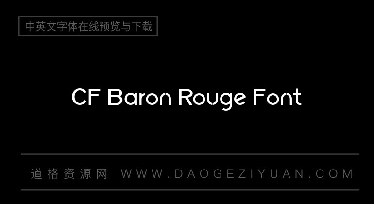 CF Baron Rouge Font