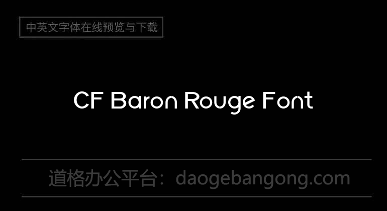 CF Baron Rouge Font