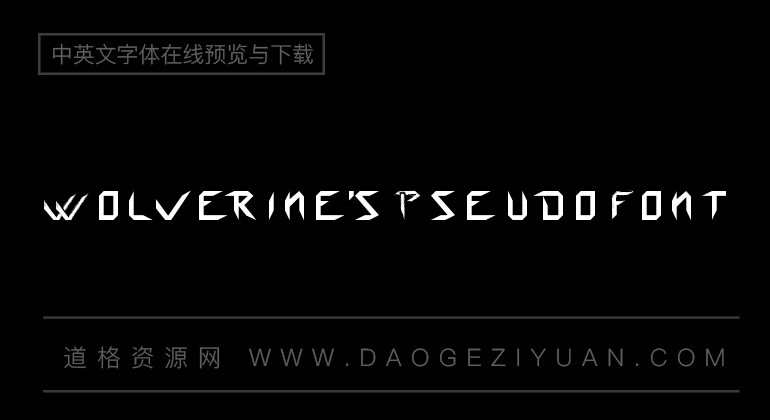 Wolverine's Pseudo Font