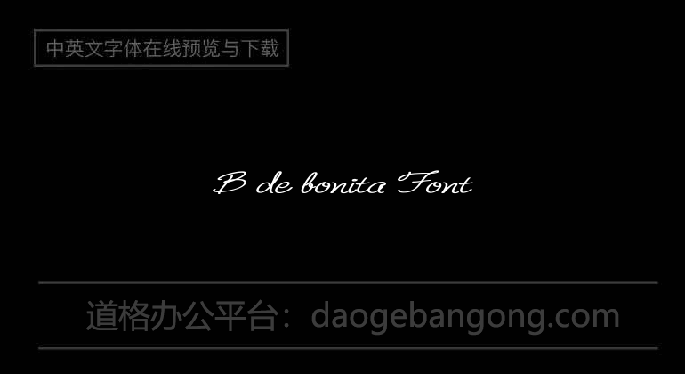 B de bonita Font