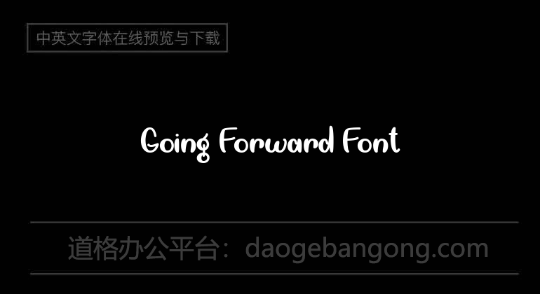 Going Forward Font