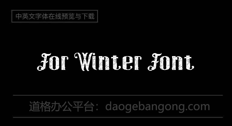 For Winter Font