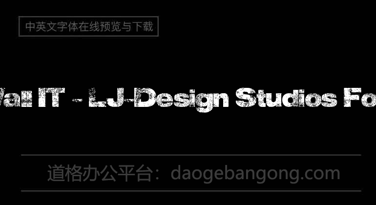 Wall IT - LJ-Design Studios Font