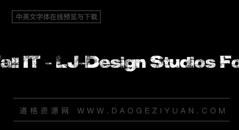 Wall IT - LJ-Design Studios Font